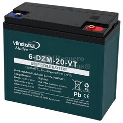 Bater�a Scooter El�ctrico 12V 20Ah | VT 6-DZM-20-VT